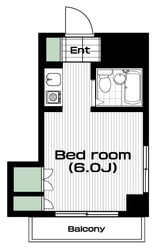 京王堀之内駅の賃貸 30,000円 間取り図