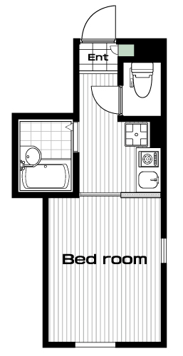 十条駅の賃貸 72,000円 間取り図