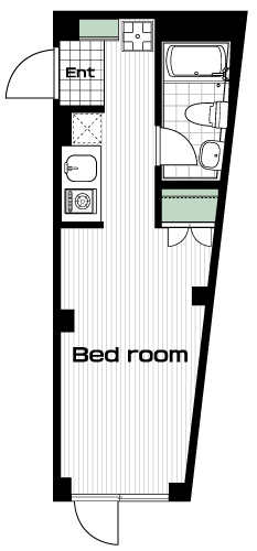 鷺ノ宮駅の賃貸 77,000円 間取り図