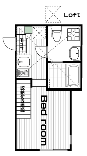 生田駅の賃貸 63,000円 間取り図