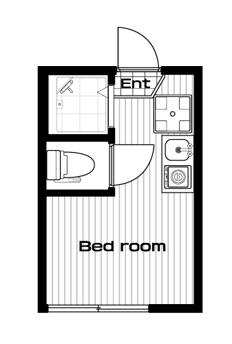 北千住駅の賃貸 46,000円 間取り図