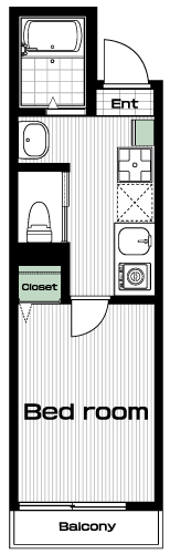 東村山駅の賃貸 62,000円 間取り図