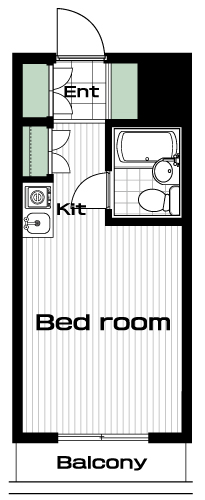 和田町駅の賃貸 47,000円 間取り図