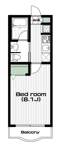 南与野駅の賃貸 55,000円 間取り図