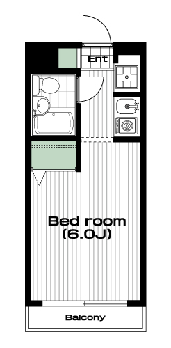 板橋区役所前駅の賃貸 55,000円 間取り図