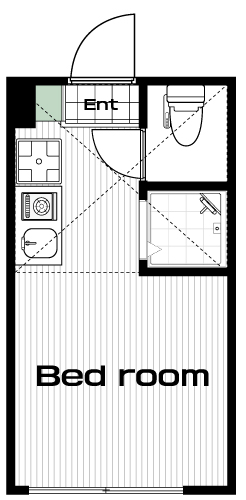 芦花公園駅の賃貸 70,000円 間取り図