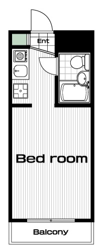 沼袋駅の賃貸 52,000円 間取り図