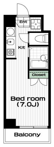 恵比寿駅の賃貸 94,000円 間取り図