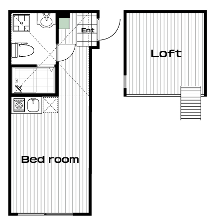 綱島駅の賃貸 69,000円 間取り図
