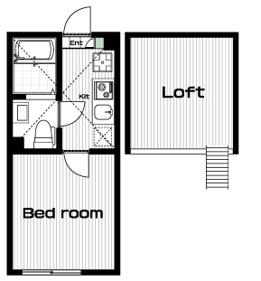 生田駅の賃貸 62,000円 間取り図