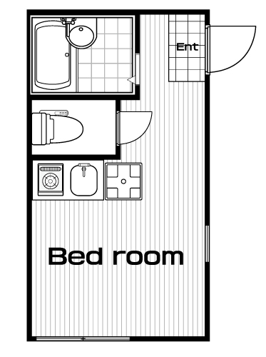 白楽駅の賃貸 56,000円 間取り図