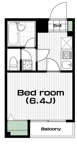 池袋駅の賃貸 86,000円 間取り図