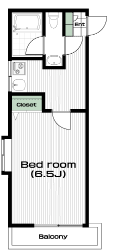 田無駅の賃貸 63,000円 間取り図