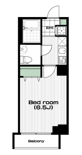 茗荷谷駅の賃貸 82,500円 間取り図