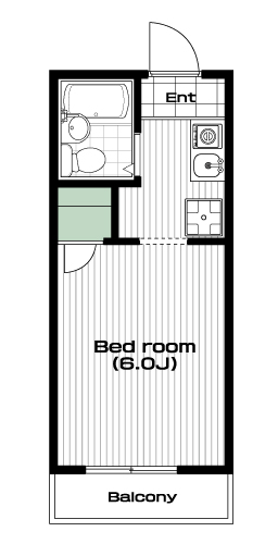 保谷駅の賃貸 45,000円 間取り図