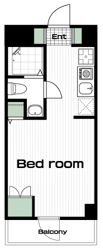三鷹駅の賃貸 65,500円 間取り図