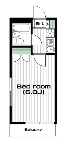志木駅の賃貸 46,000円 間取り図