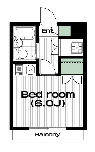 坂戸駅の賃貸 27,000円 間取り図