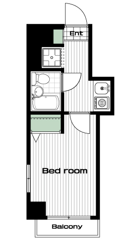 茗荷谷駅の賃貸 63,000円 間取り図