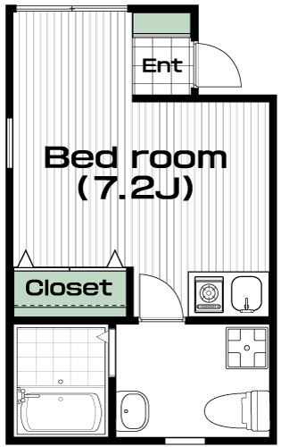 八幡山駅の賃貸 61,000円 間取り図