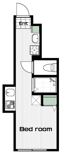 吉祥寺駅の賃貸 57,500円 間取り図