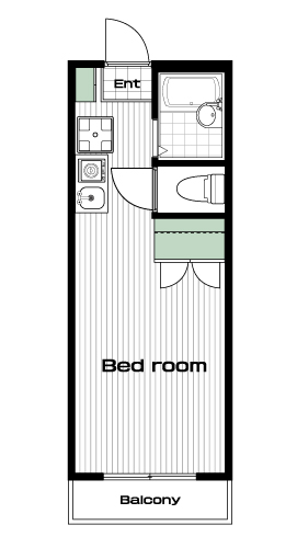 南与野駅の賃貸 40,000円 間取り図
