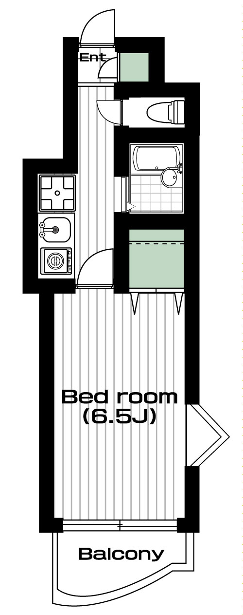 鷺沼駅の賃貸 62,000円 間取り図