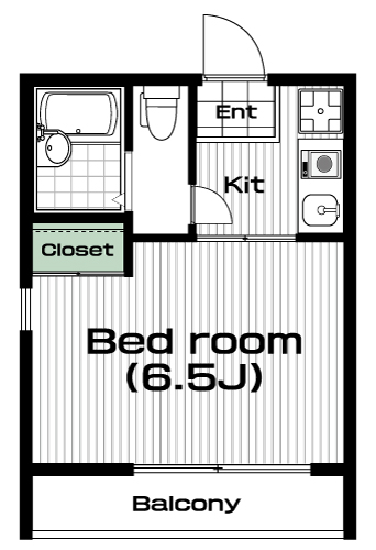 下北沢駅の賃貸 87,000円 間取り図