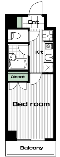 二子玉川駅の賃貸 75,000円 間取り図