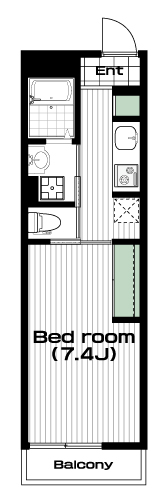 川越駅の賃貸 71,000円 間取り図