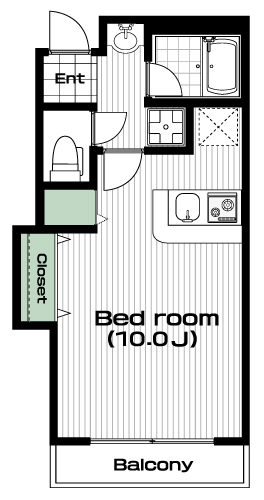 読売ランド前駅の賃貸 67,000円 間取り図