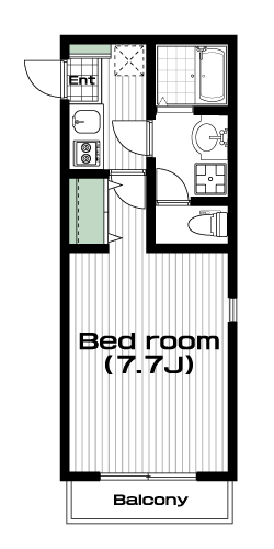 獨協大学前駅の賃貸 59,000円 間取り図