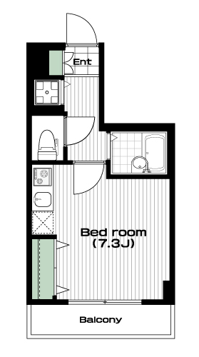 本蓮沼駅の賃貸 82,000円 間取り図