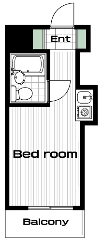 経堂駅の賃貸 49,000円 間取り図