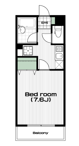 志木駅の賃貸 55,000円 間取り図