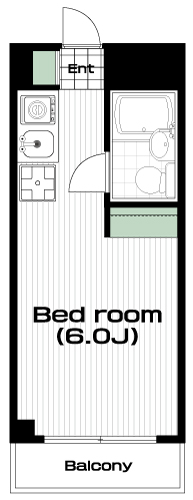 国分寺駅の賃貸 46,000円 間取り図