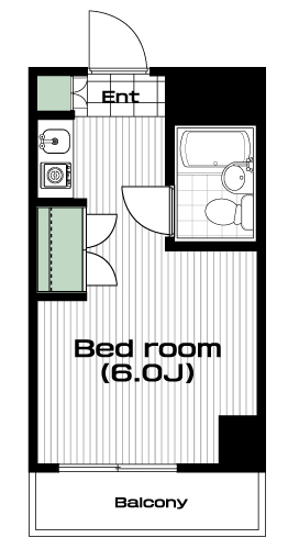 千歳烏山駅の賃貸 63,000円 間取り図