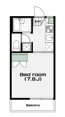 秋津駅の賃貸 46,000円 間取り図