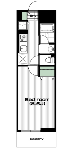 志村坂上駅の賃貸 90,000円 間取り図