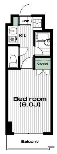 梶が谷駅の賃貸 65,000円 間取り図