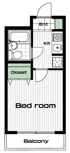 梶が谷駅の賃貸 40,000円 間取り図