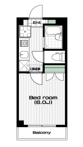 王子神谷駅の賃貸 70,000円 間取り図