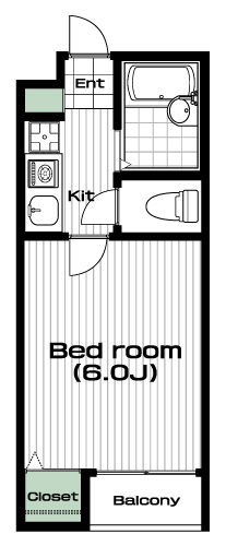 溝の口駅の賃貸 63,000円 間取り図