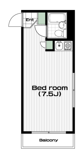 ときわ台駅の賃貸 52,000円 間取り図