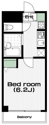 高円寺駅の賃貸 83,000円 間取り図