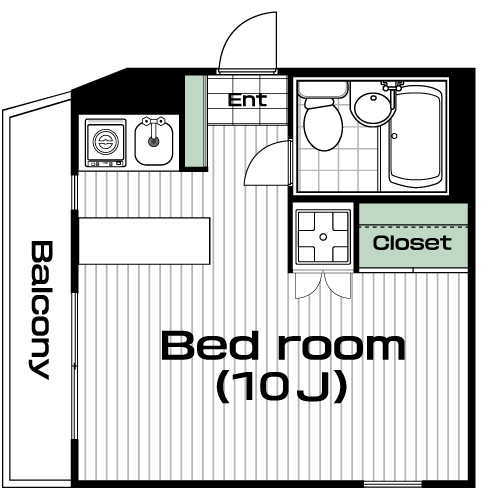 大岡山駅の賃貸 72,000円 間取り図
