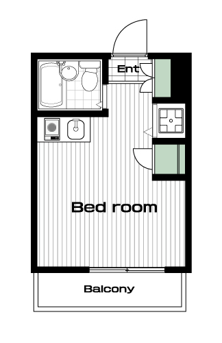 椎名町駅の賃貸 59,000円 間取り図