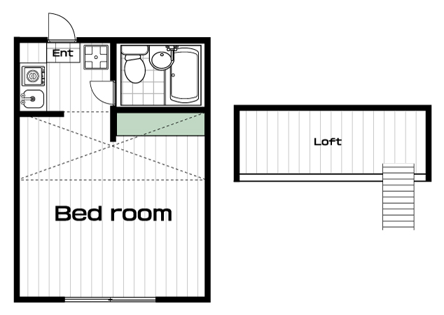 成城学園前駅の賃貸 35,000円 間取り図