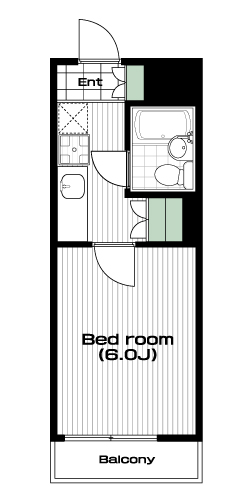 南与野駅の賃貸 36,000円 間取り図