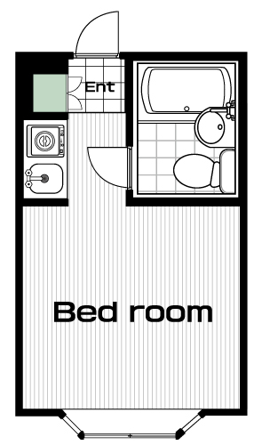 駒沢大学駅の賃貸 52,000円 間取り図
